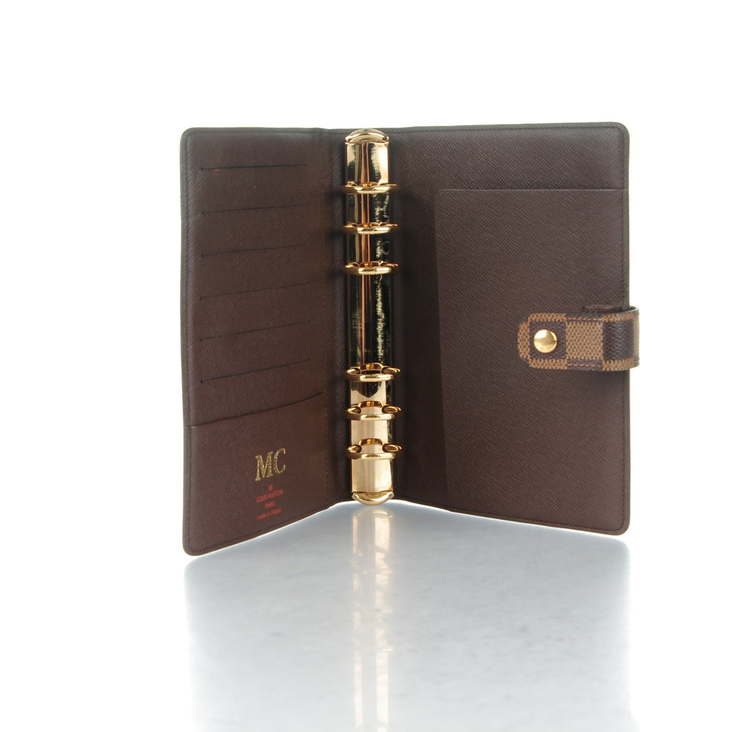 Damier Ebene Medium Ring Agenda Cover