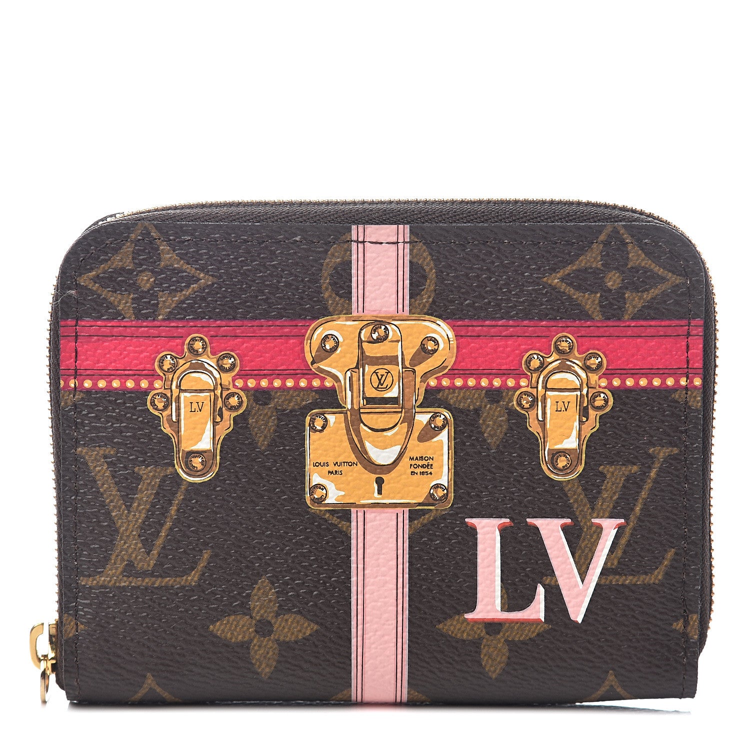 Louis Vuitton Monogram Summer Trunks Zippy Coin Purse 1 of 6