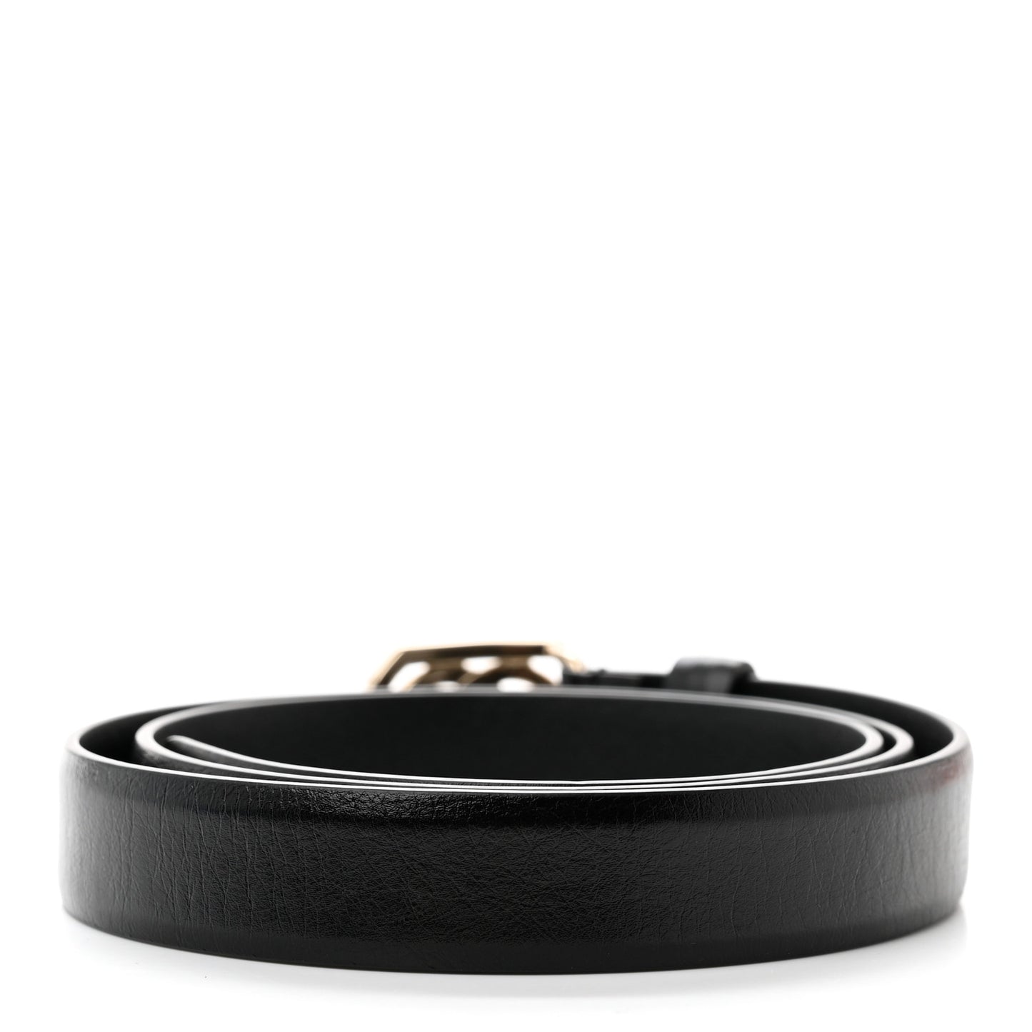 Calfskin Crystal Pearl CC Vendome Belt 75 30 Black