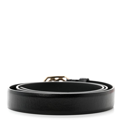 Chanel Calfskin Crystal Pearl CC Vendome Belt 75 30 Black 2 of 7