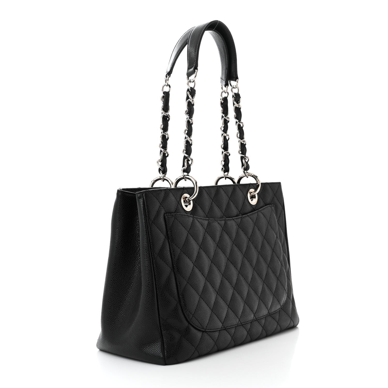 Chanel Caviar Quilted Grand Shopping Tote GST Black 3 of 11