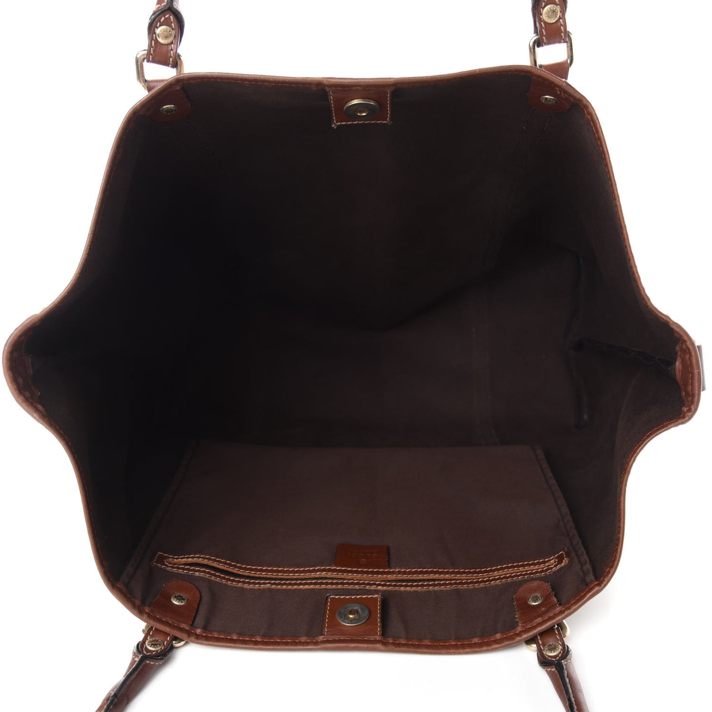 GG Plus Monogram Large Joy Tote Brown