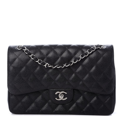 Chanel Caviar Quilted Jumbo Double Flap Black 1 of 11