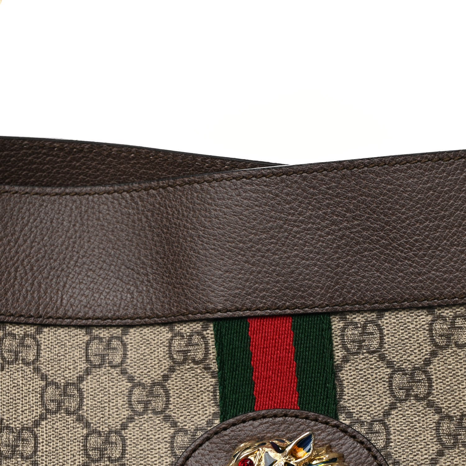 Gucci GG Supreme Monogram Large Rajah Chain Tote Beige New Acero 8 of 11