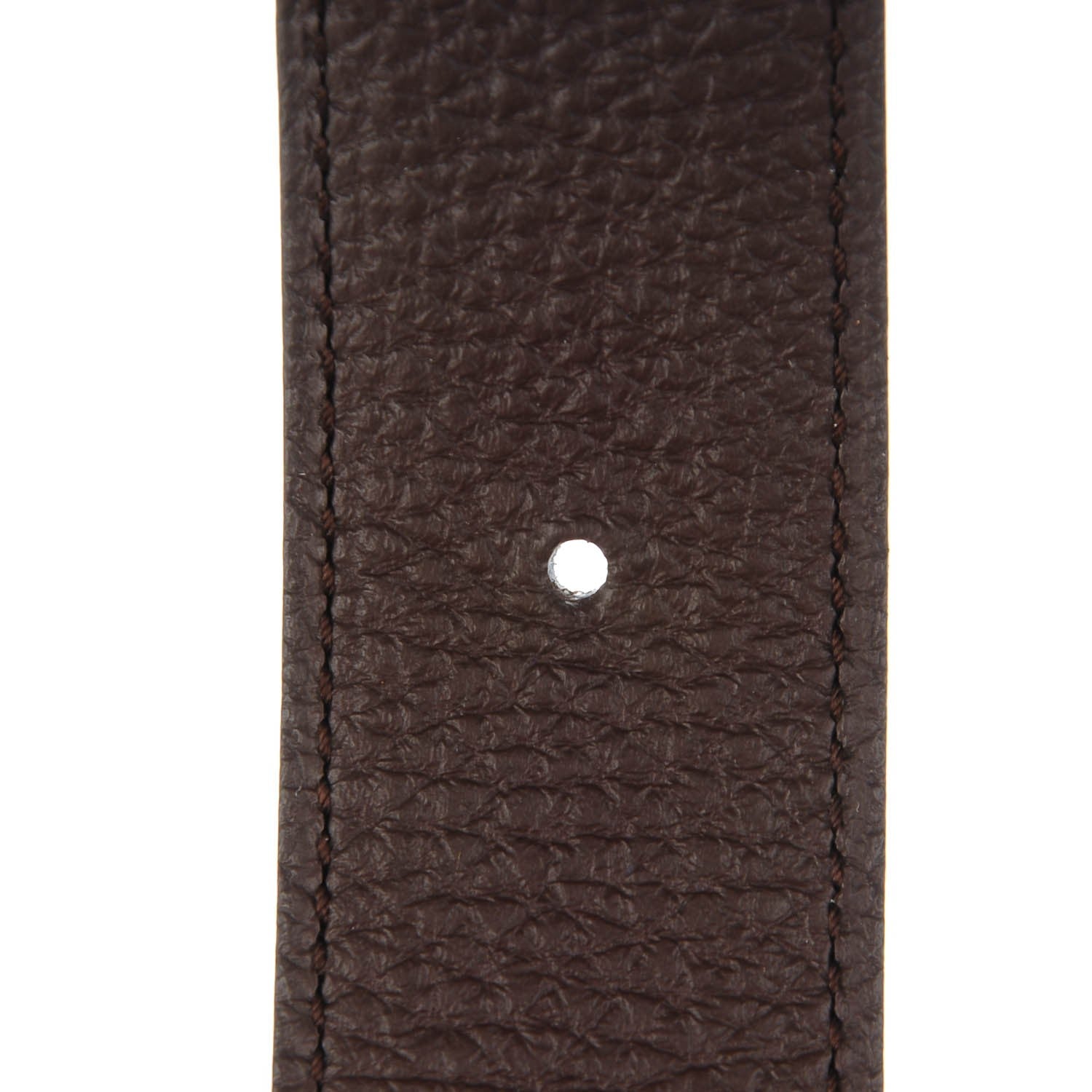 Hermes Box Togo 32mm H Belt 90 Black Chocolate 11 of 11