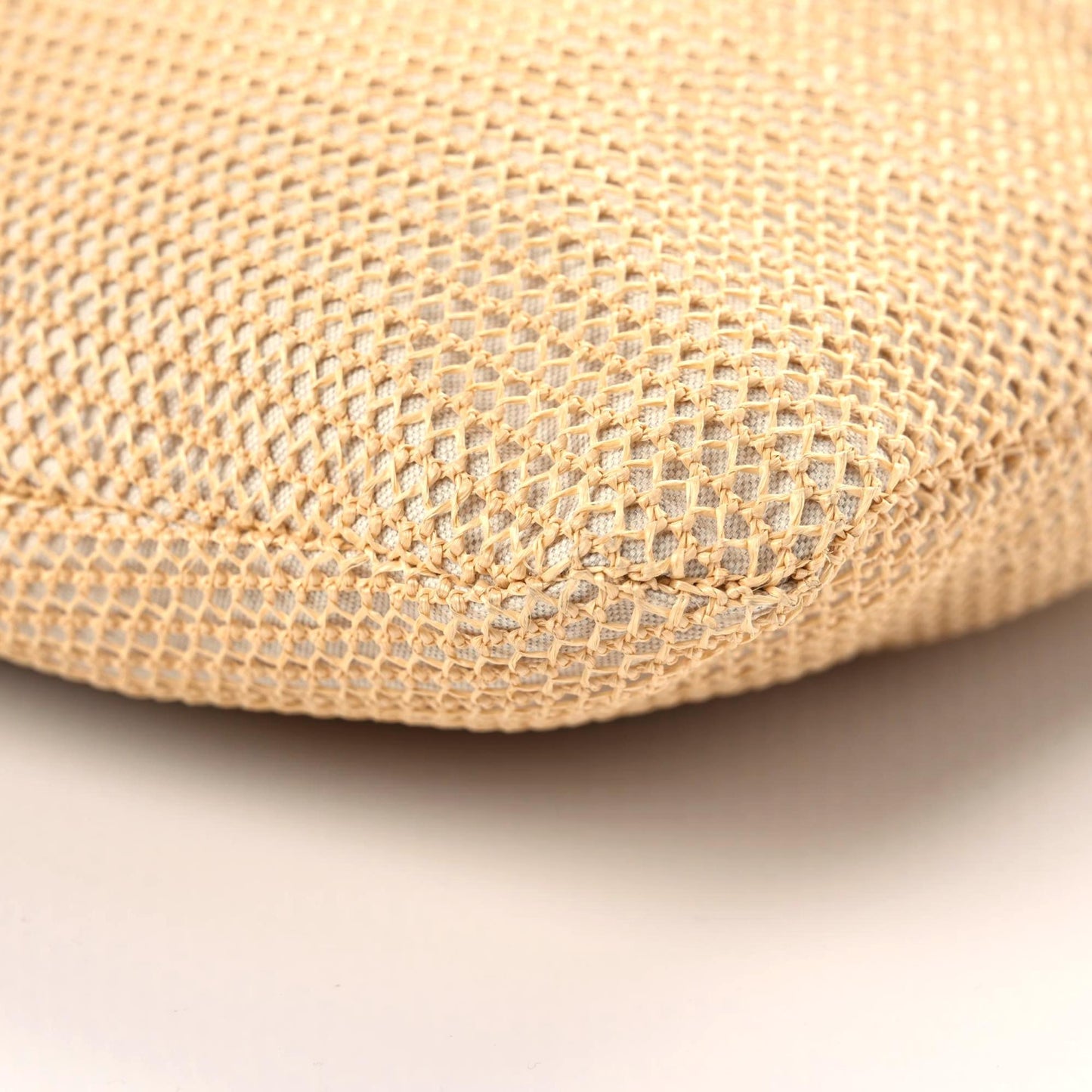 Raffia Effect Linen Logo Ivy Bag Natural