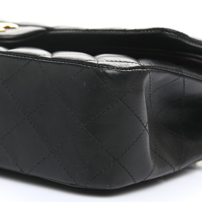 Chanel Lambskin Quilted Medium Double Flap Black 10 of 11