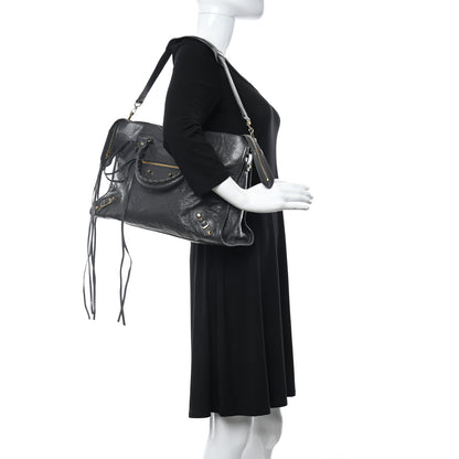 Balenciaga Agneau Classic Gold Hardware City Gris Fossile Anthracite 2 of 11