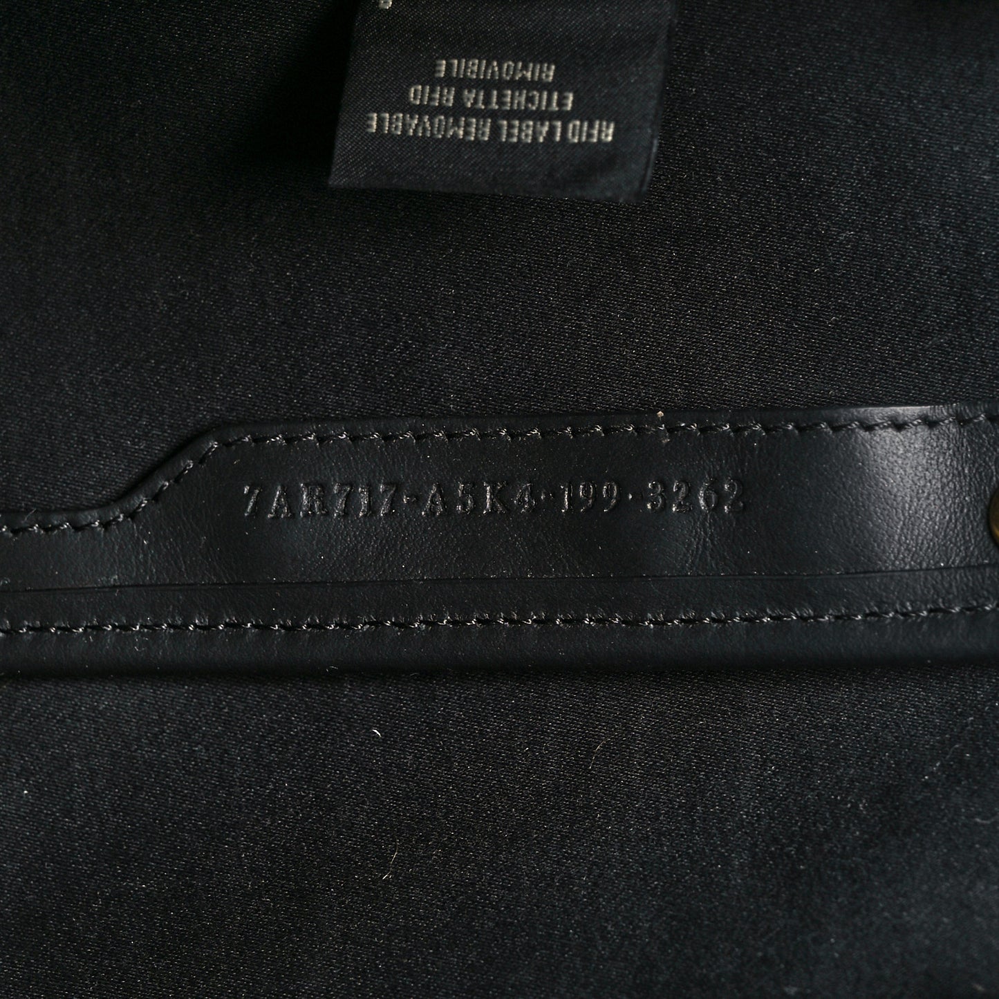 Glazed Fabric Vitello Century FF 1974 Stamp Patch Mini Peekaboo Defender Cover Mogano Panna Black