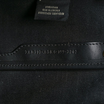 Fendi Glazed Fabric Vitello Century FF 1974 Stamp Patch Mini Peekaboo Defender Cover Mogano Panna Black 8 of 12