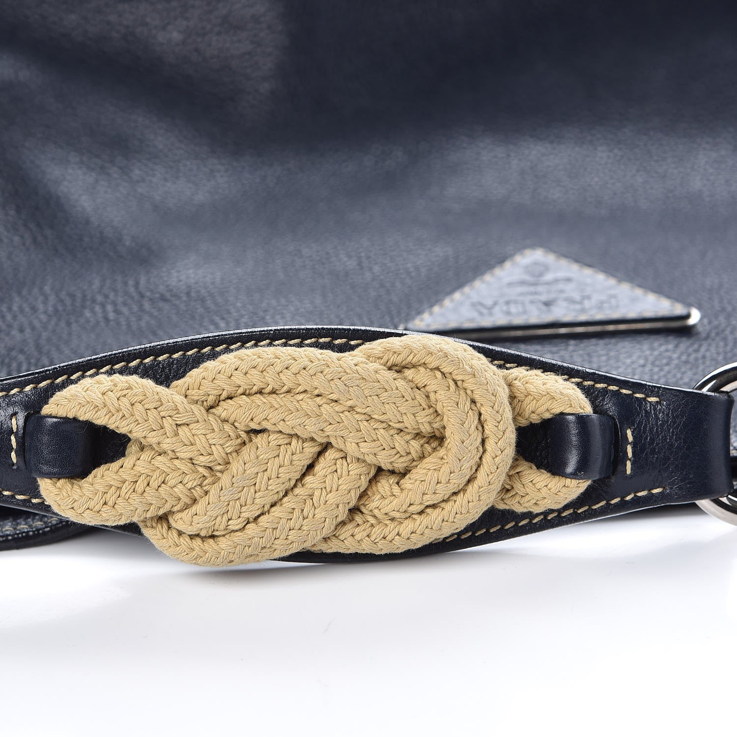 Prada Vitello Daino Rope Hobo Black 10 of 13