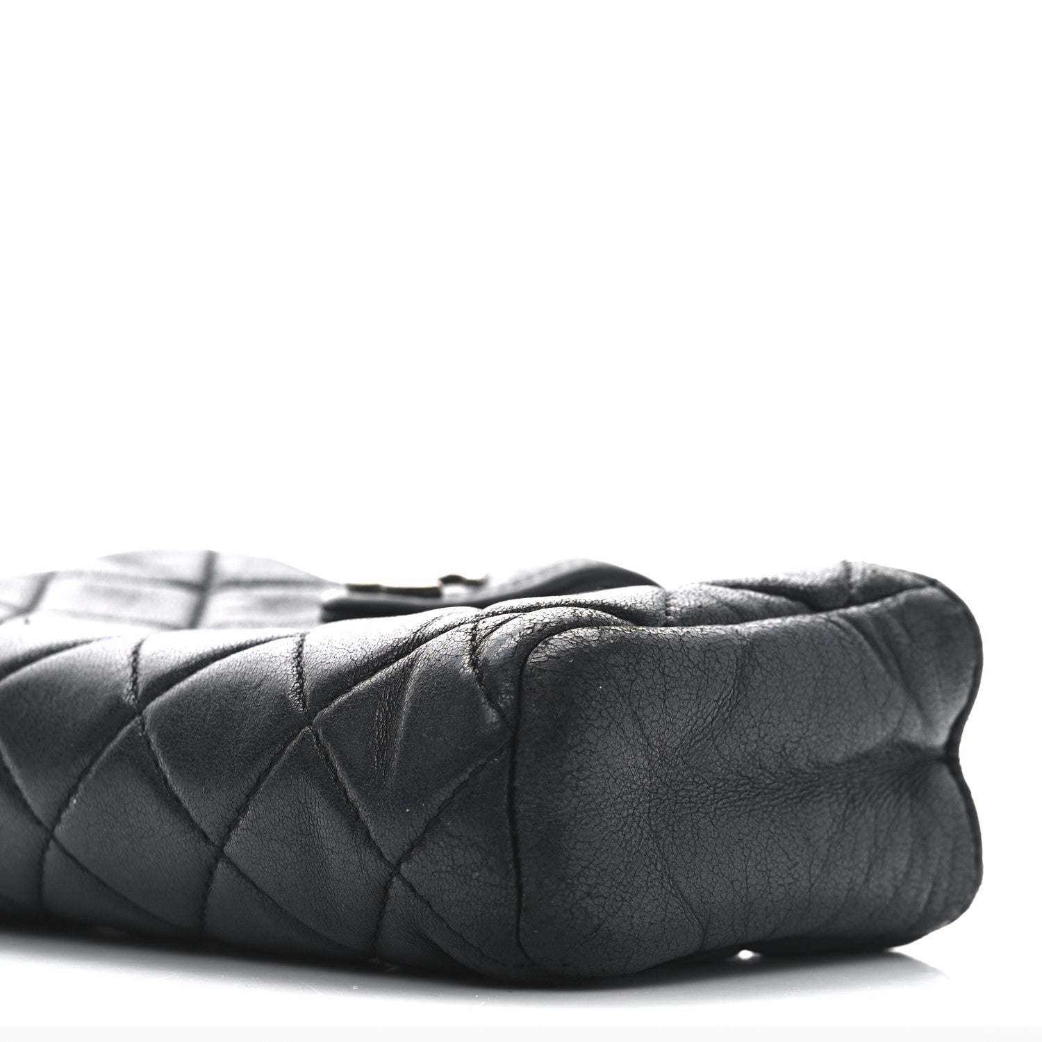Chanel Lambskin Quilted Mini Phone Holder Clutch Black 9 of 10