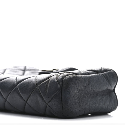 Chanel Lambskin Quilted Mini Phone Holder Clutch Black 9 of 10