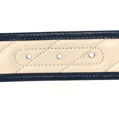 Gucci Azalea Calfskin Matelasse Diagonal Torchon Double G 40mm Belt 75 30 Mystic White Blue Agata 75/30 Mystic White Blue Agata 4 of 6