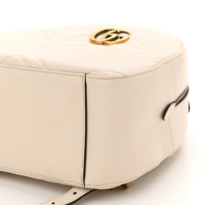 Gucci Calfskin Matelasse GG Marmont Dome Backpack White 8 of 11