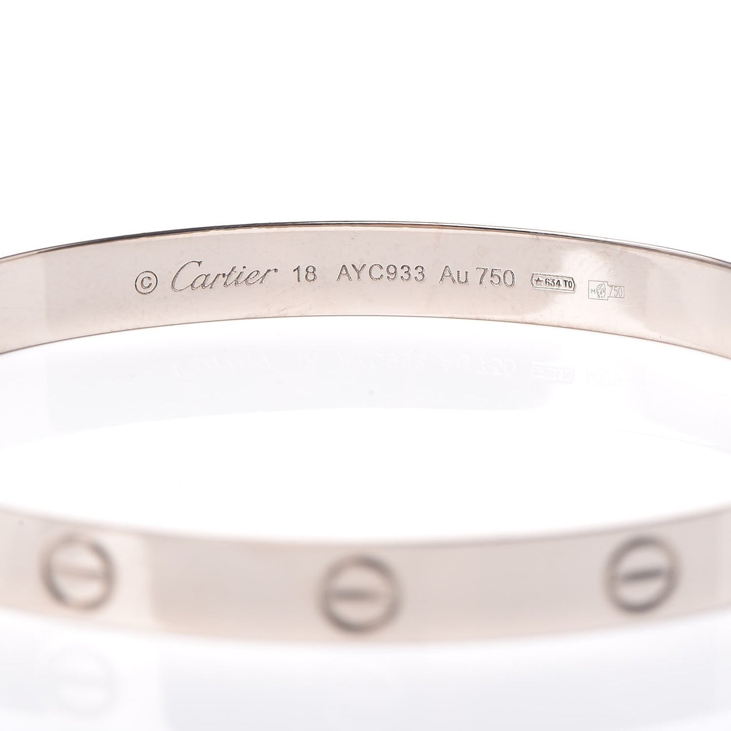 18K White Gold LOVE Bracelet 18