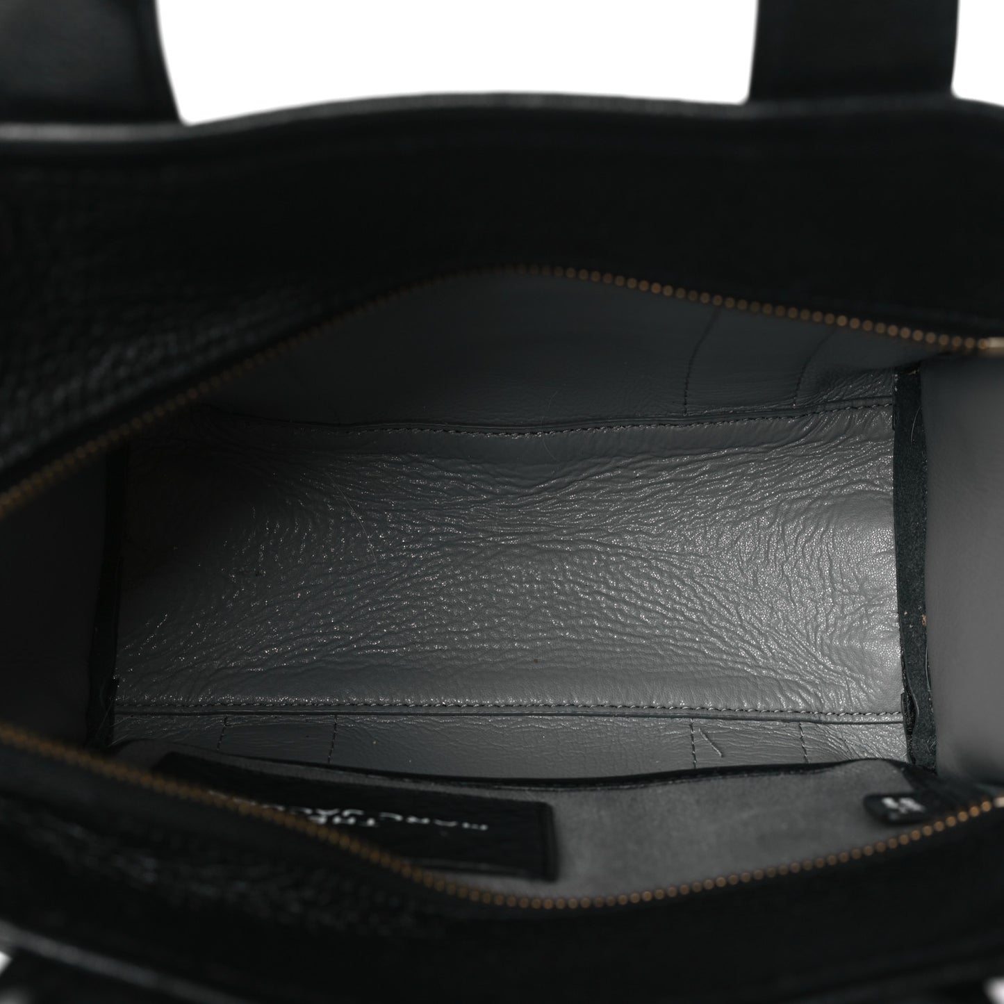 Grained Calfskin Small The Tote Bag Black