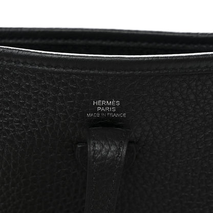 Hermes Taurillon Clemence Evelyne TPM Black 6 of 11