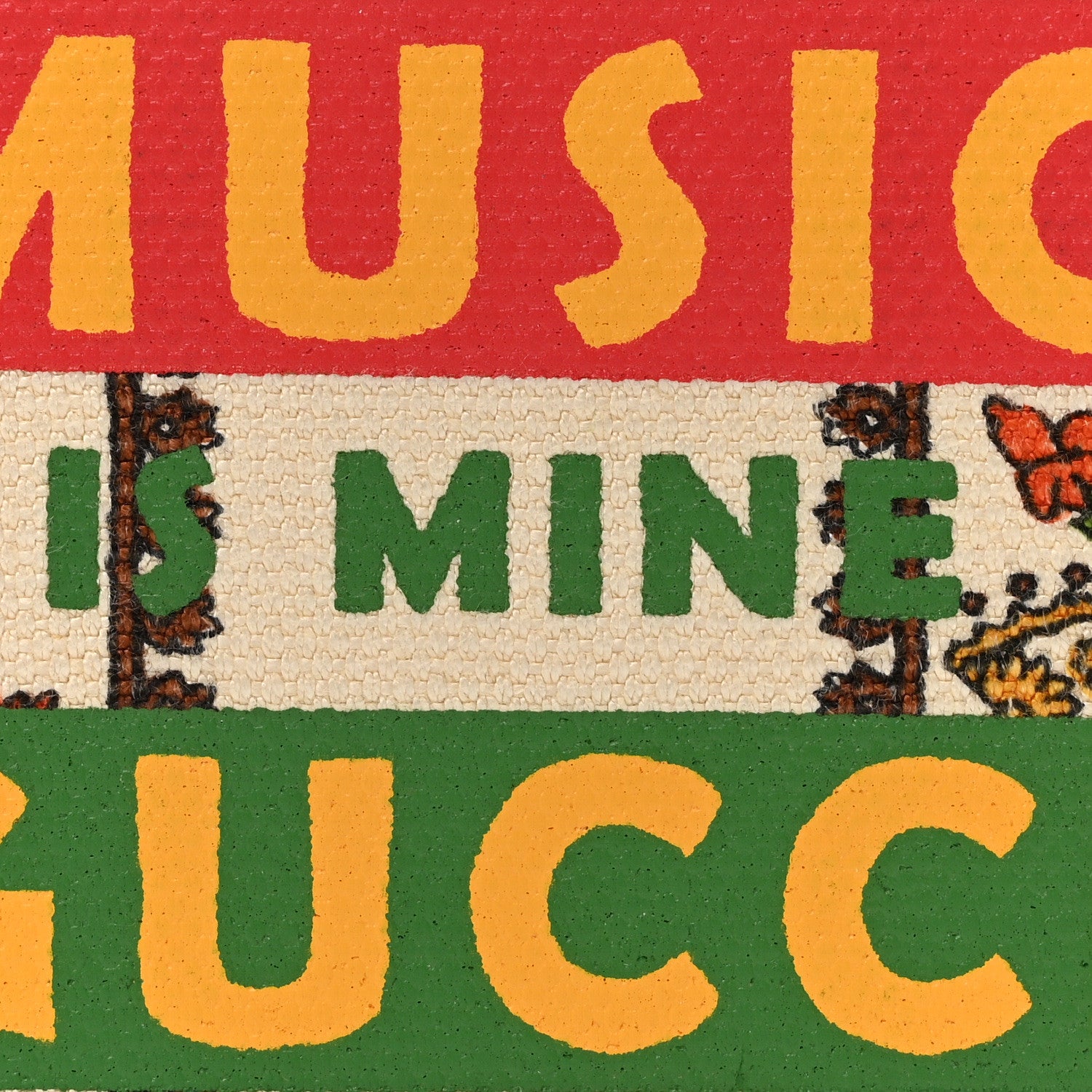 Gucci Canvas Calfskin 100 Centennial Music Beauty Case Multicolor 7 of 9