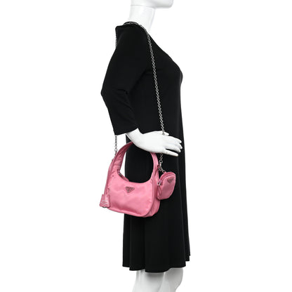 Prada Tessuto Nylon Re-Edition 1995 Bag Begonia Pink 2 of 12