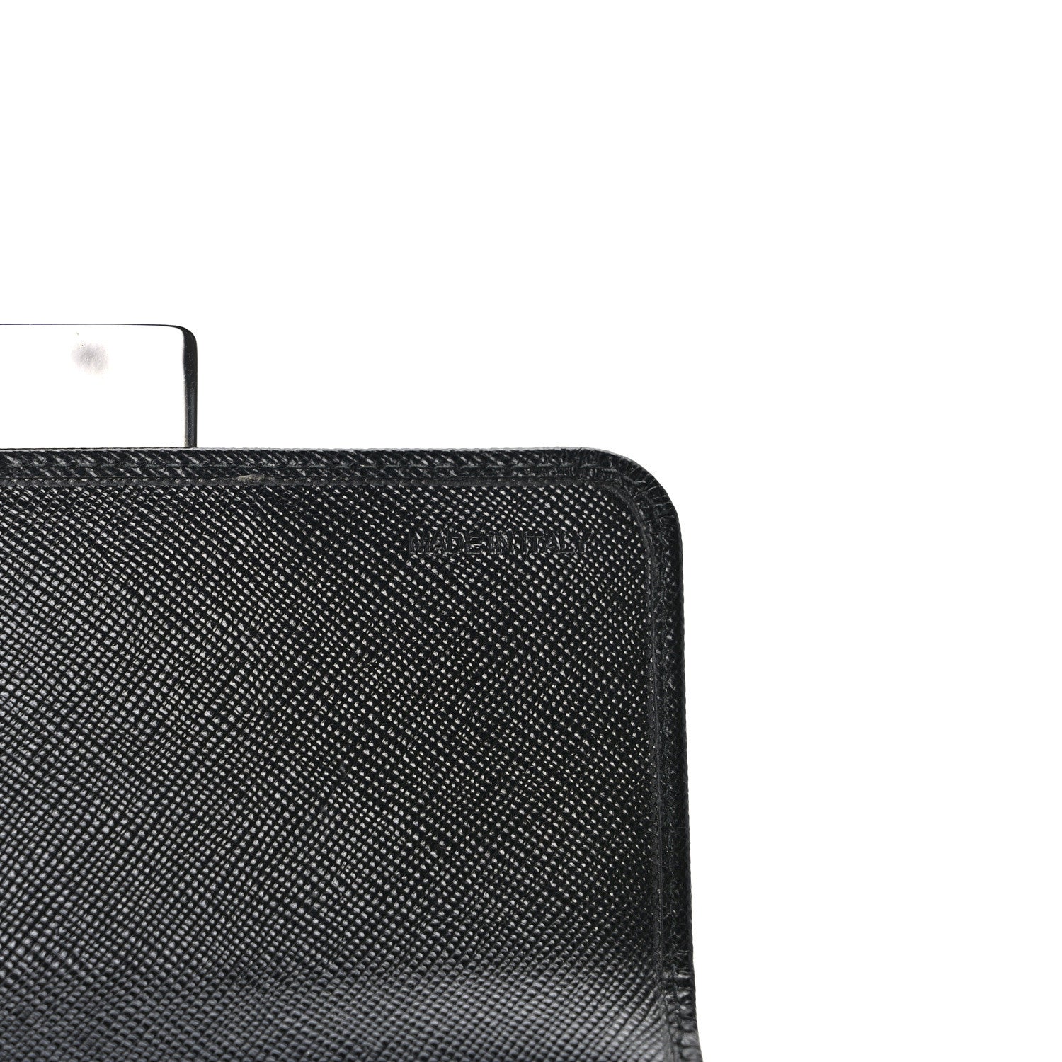 Prada Saffiano Stones Continental Wallet Black 6 of 7