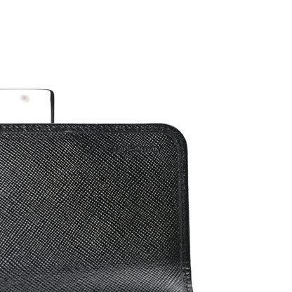 Prada Saffiano Stones Continental Wallet Black 6 of 7