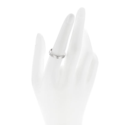 Cartier 18K White Gold 3.5mm LOVE Wedding Band Ring 56 7.5 2 of 4