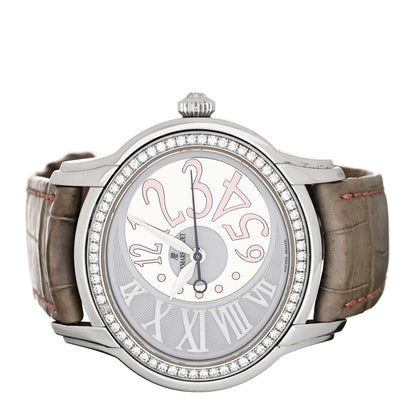 Audemars Piguet Stainless Steel Alligator Diamond Bezel 41mm Millenary Power Reserve Automatic Watch 77301ST.ZZ.D009CR.01 2 of 4