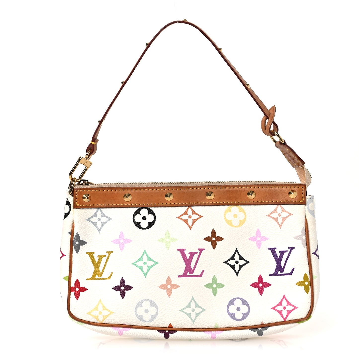 Monogram Multicolor Pochette Accessories White