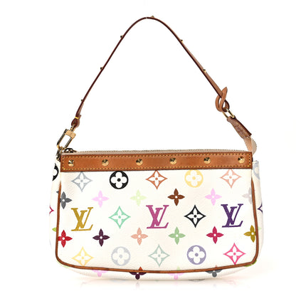 Louis Vuitton Monogram Multicolor Pochette Accessories White 1 of 13