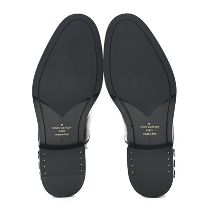 Louis Vuitton Calfskin Mens Vendome Flex Derby 9 Black 5 of 9