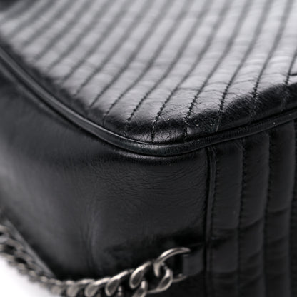 Chanel Glazed Calfskin Coco Boy Camera Case Black 10 of 14