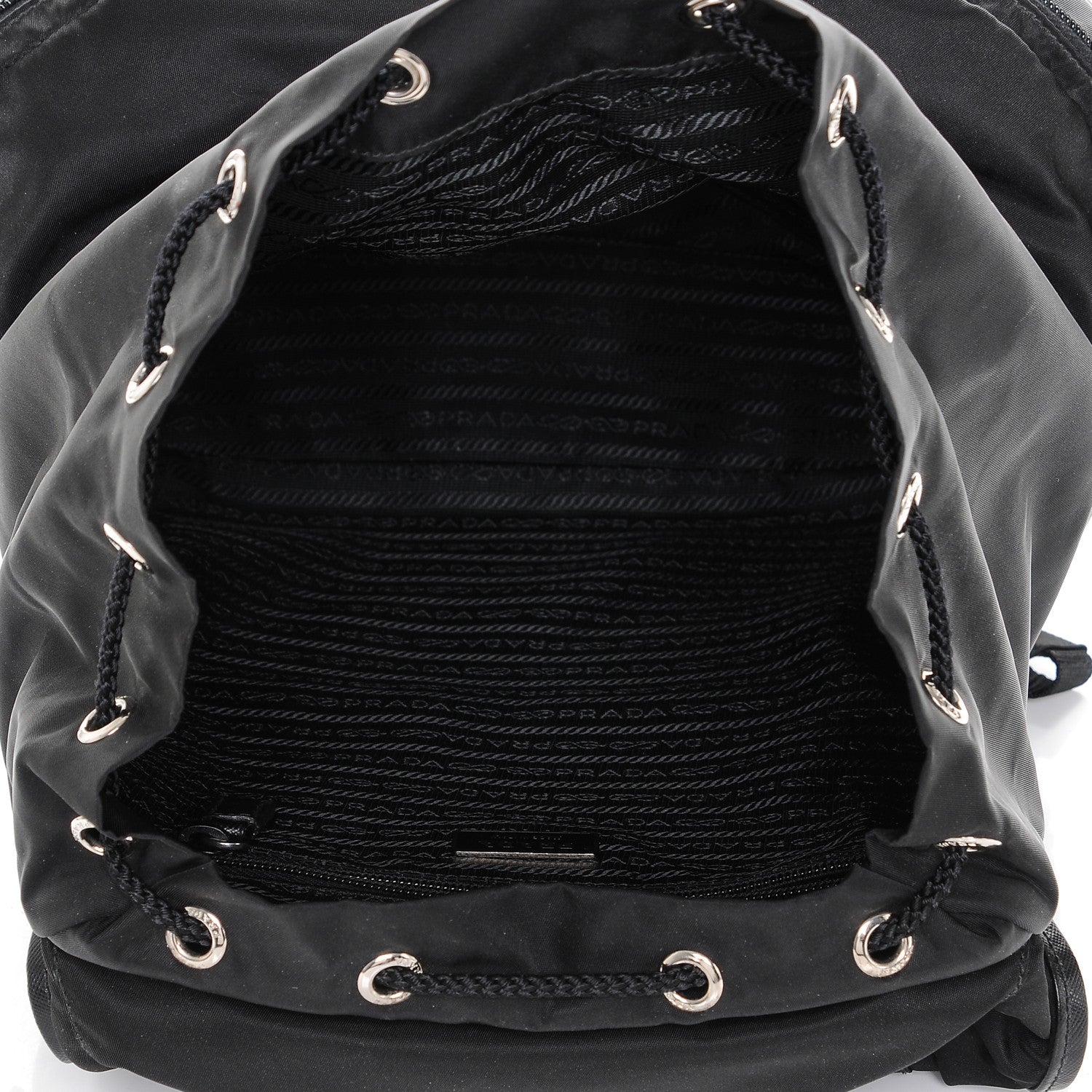 Prada Nylon Vela Single Buckle Backpack Black 5 of 6