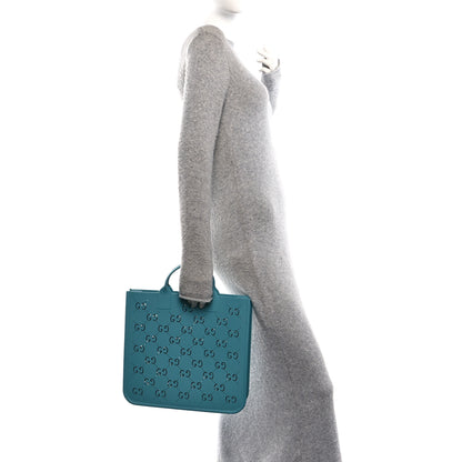 Gucci Rubber Kids GG Tote Dusty Azure 2 of 9