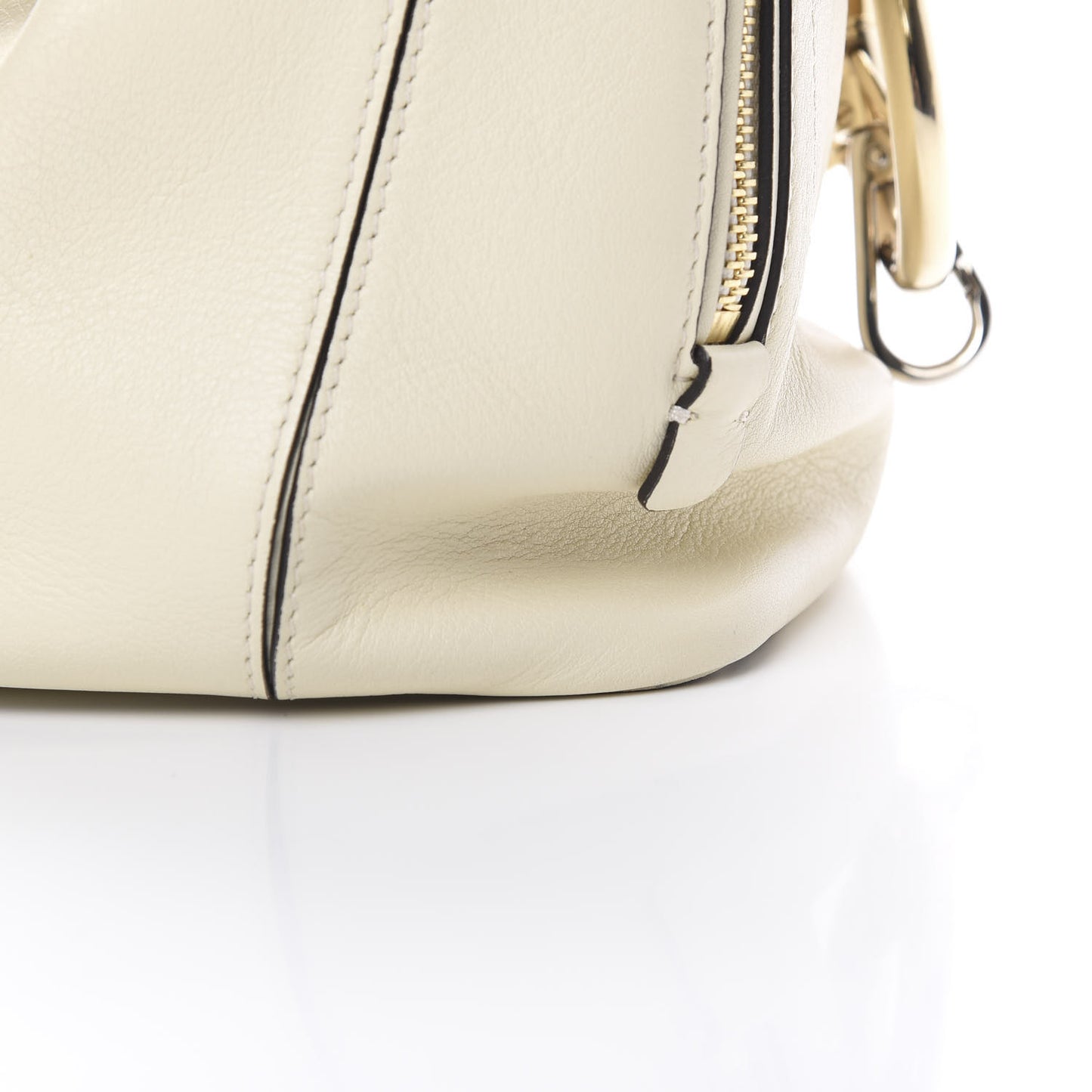 Suede Calfskin Small Faye Backpack Off White