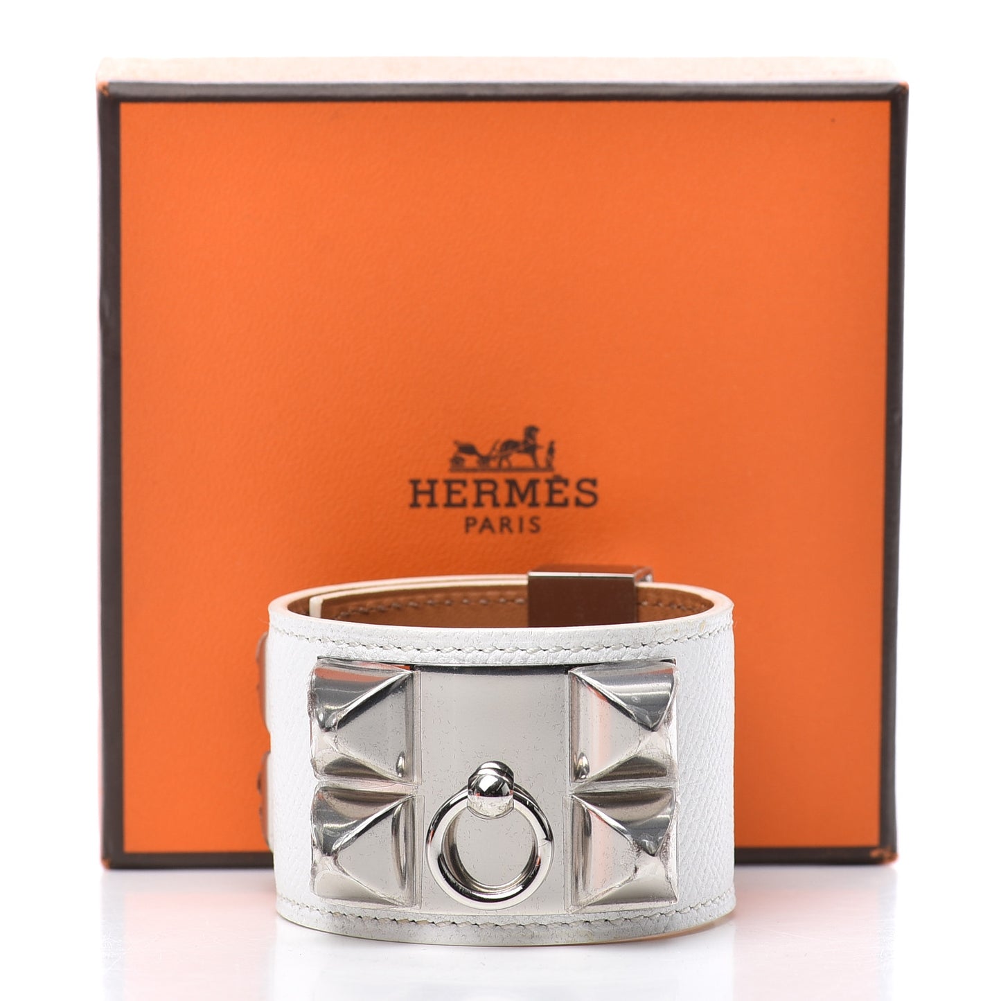 Epsom Collier de Chien CDC Bracelet S White