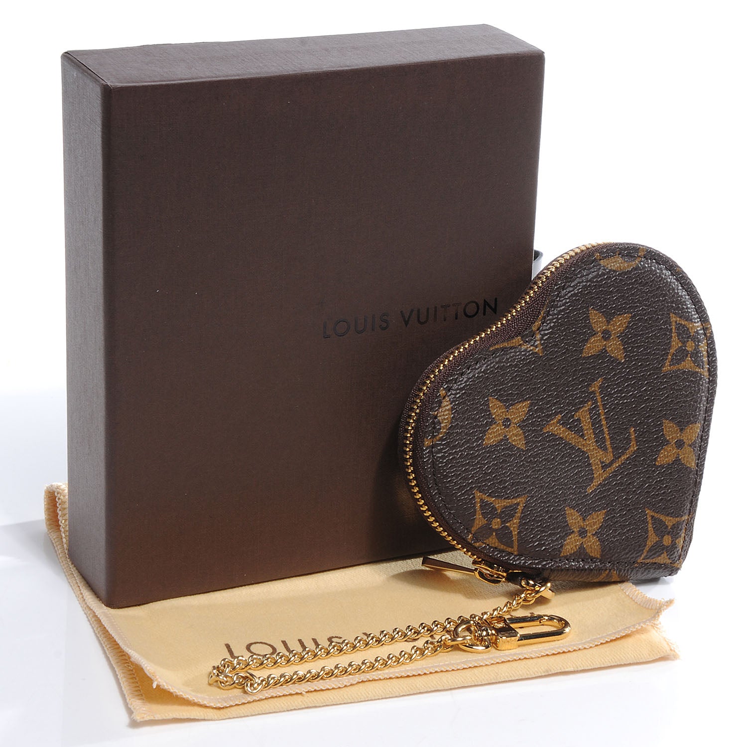 Louis Vuitton Monogram Leopard Coeur Heart Coin Purse Blanc Corail 5 of 8