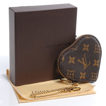 Louis Vuitton Monogram Leopard Coeur Heart Coin Purse Blanc Corail 5 of 8
