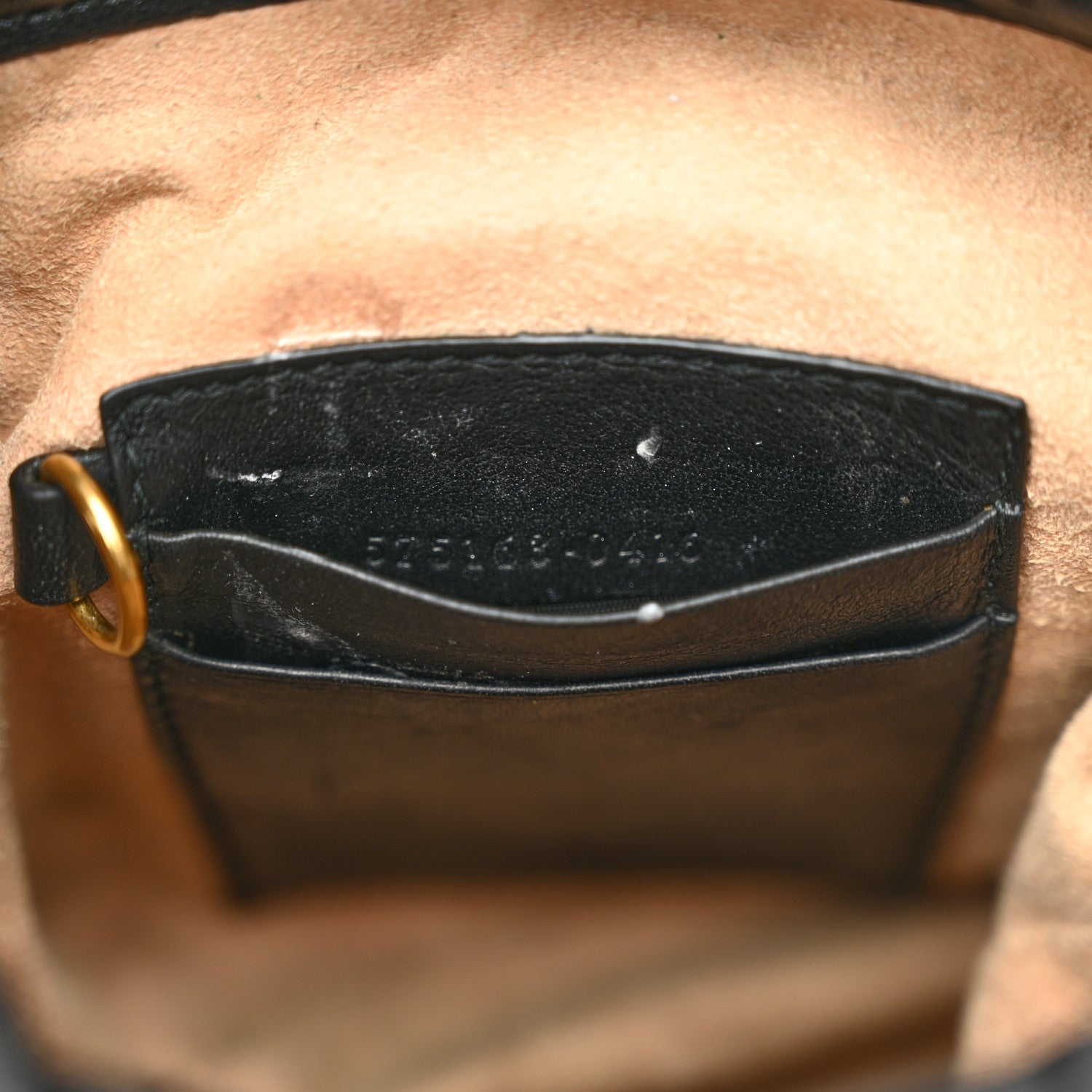 Gucci Calfskin Matelasse Mini GG Marmont 2.0 Bucket Bag Black 7 of 14
