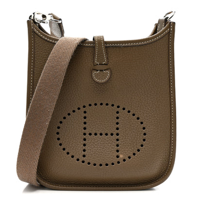 Hermes Taurillon Clemence Evelyne TPM Etoupe 1 of 14
