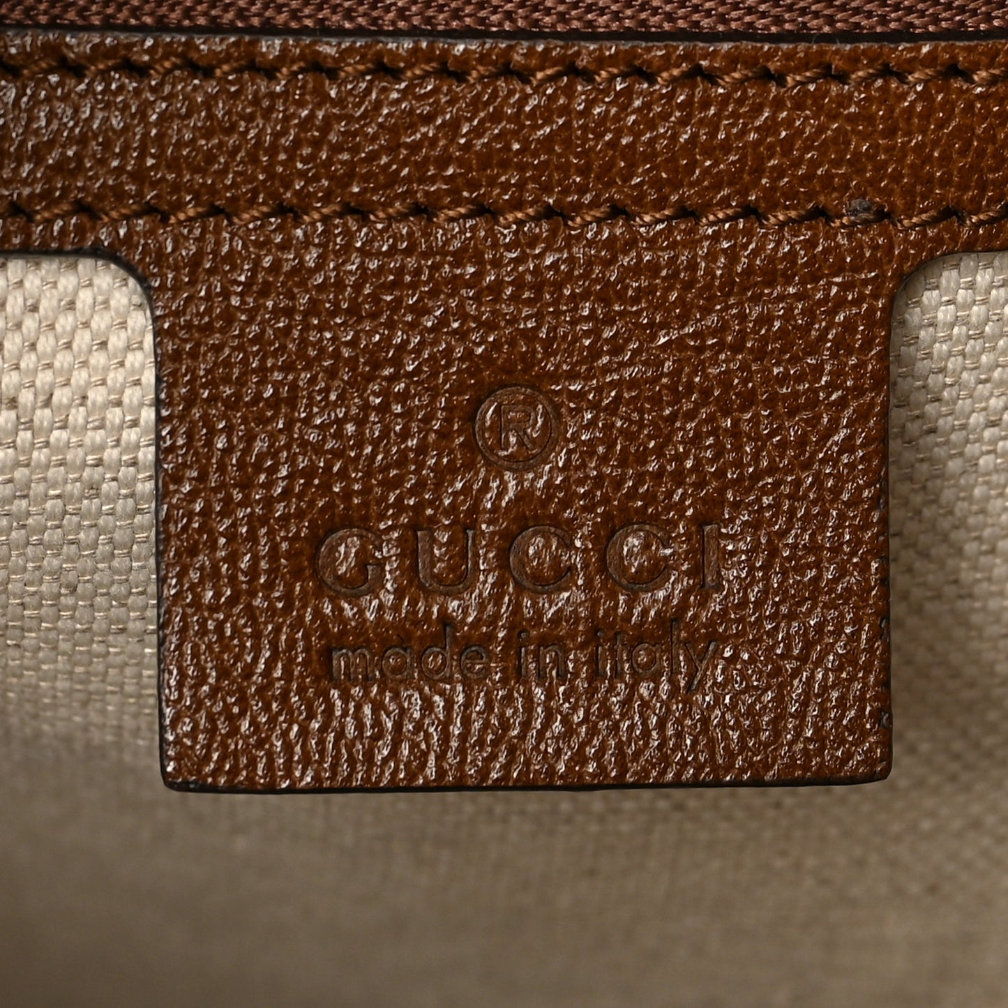 Monogram Horsebit 1955 Tote Bag Beige Brown Sugar