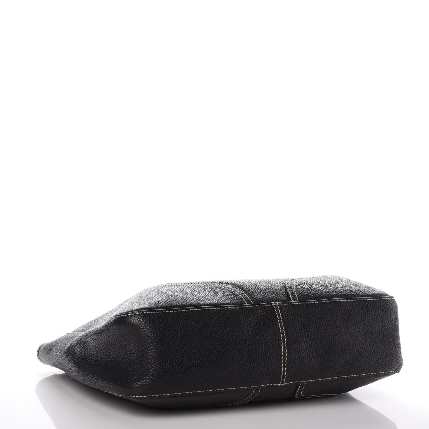 Grained Calfskin Tote Black