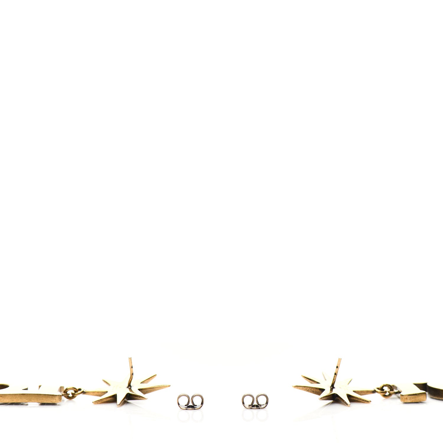 Gucci Pearl Loved Earrings Aged Gold 3 of 5