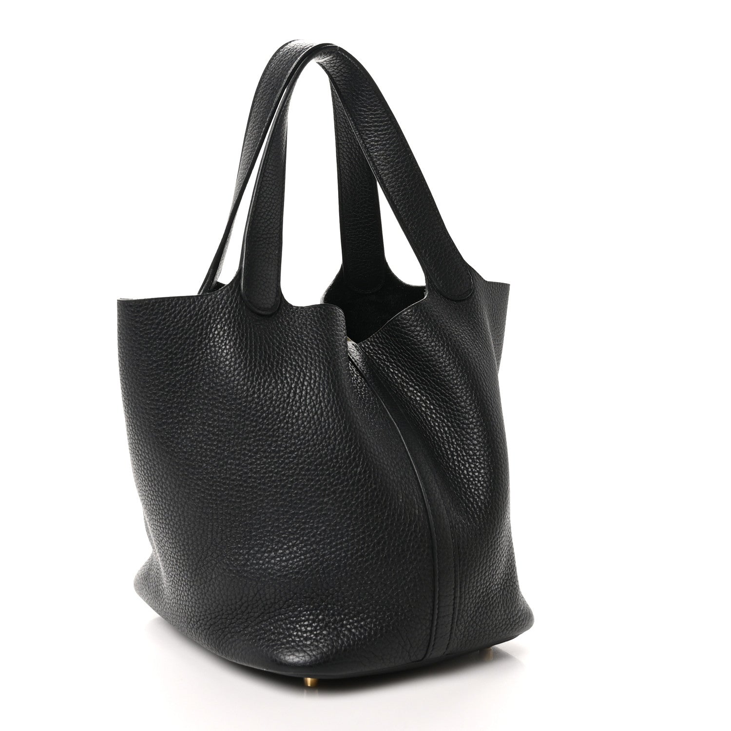 Hermes Taurillon Clemence Picotin Lock 22 MM Black 3 of 13