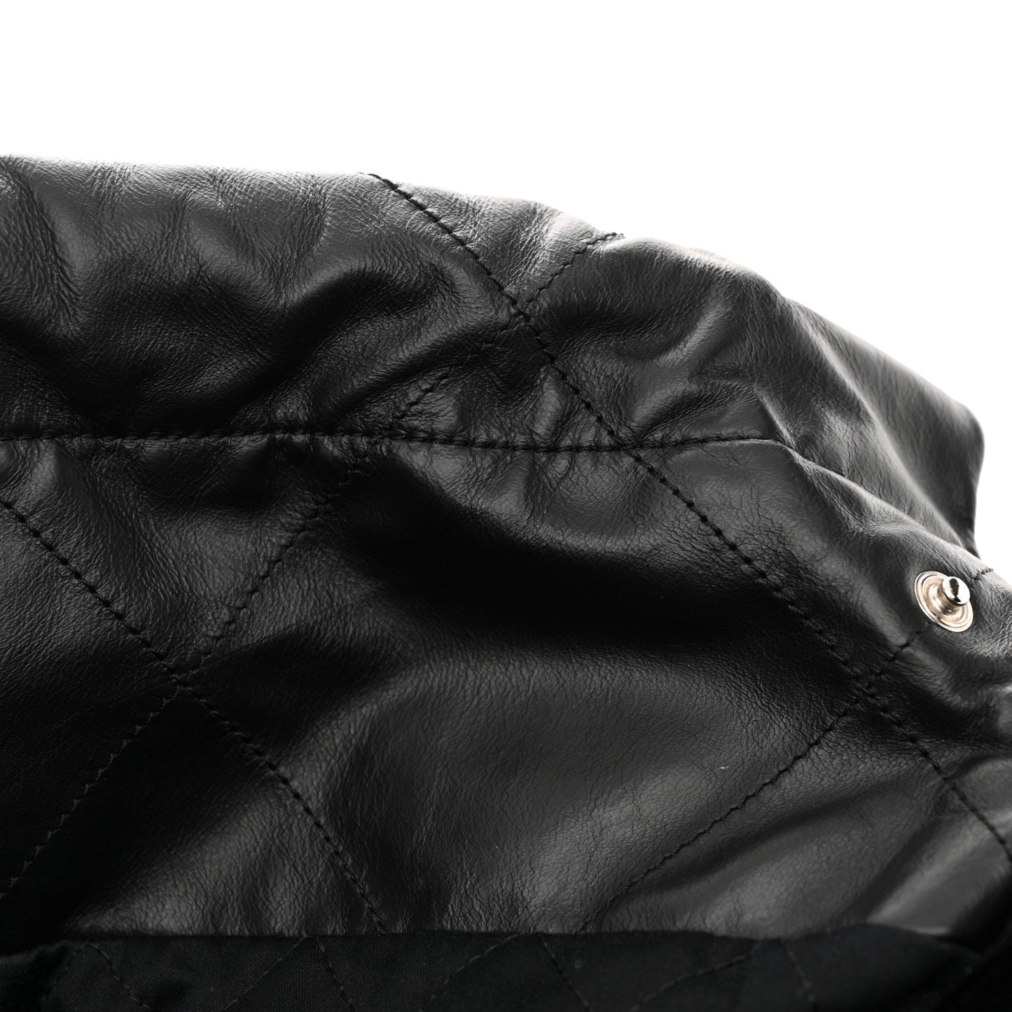 Shiny Calfskin Quilted Small Chanel 22 Black