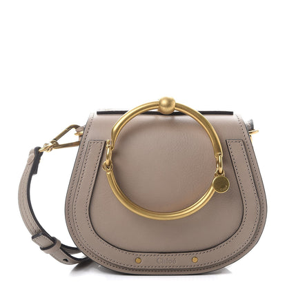 Chloe Calfskin Suede Small Nile Bracelet Bag Motty Grey 1 of 7