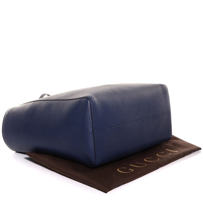Gucci Dollar Calfskin Medium Swing Tote Marine Deep Cobalt 4 of 8