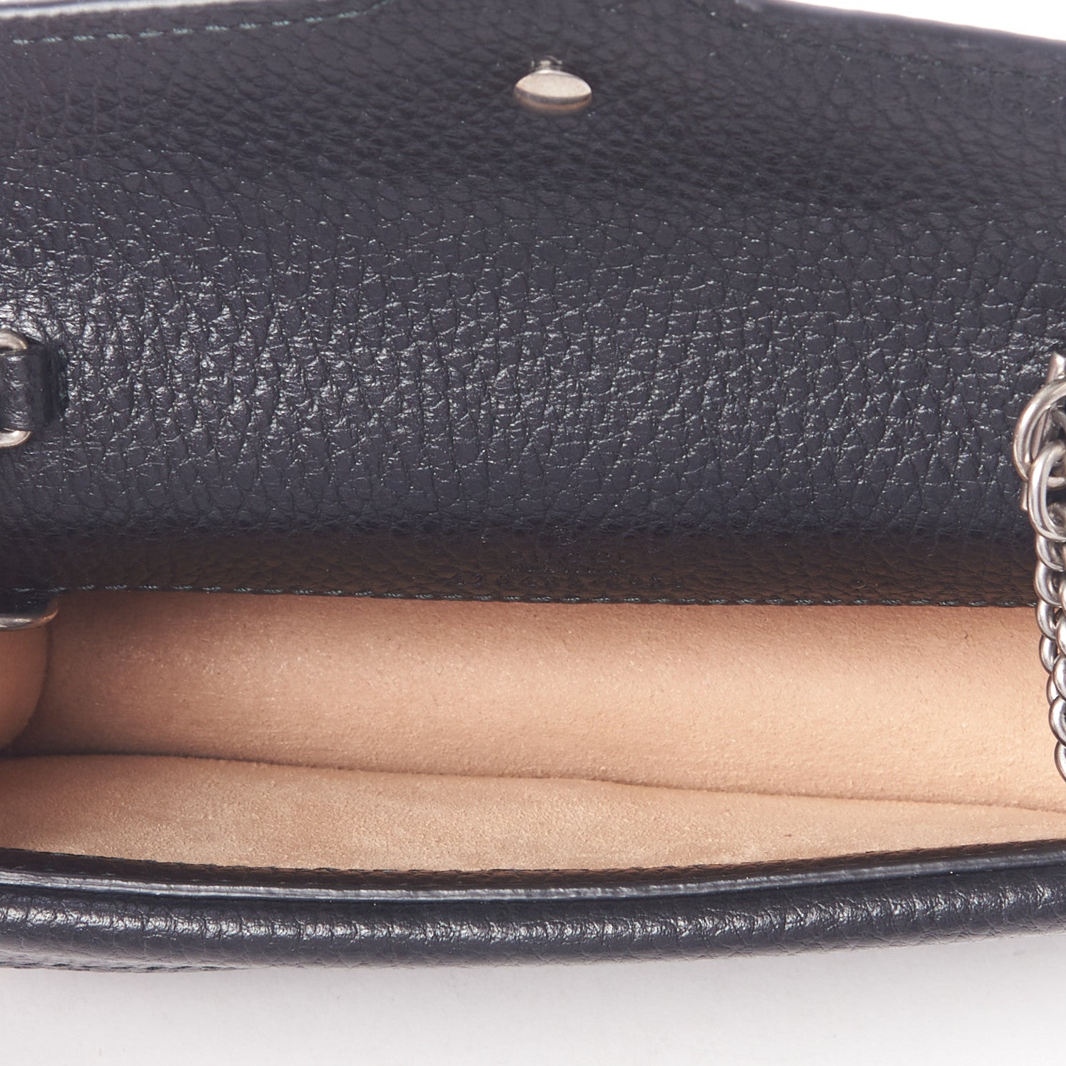 Gucci Calfskin Super Mini Dionysus Shoulder Bag Black 7 of 8