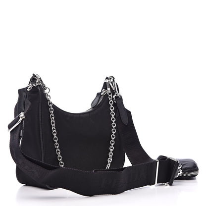 Prada Nylon Re-Edition 2005 Shoulder Bag Black 4 of 11