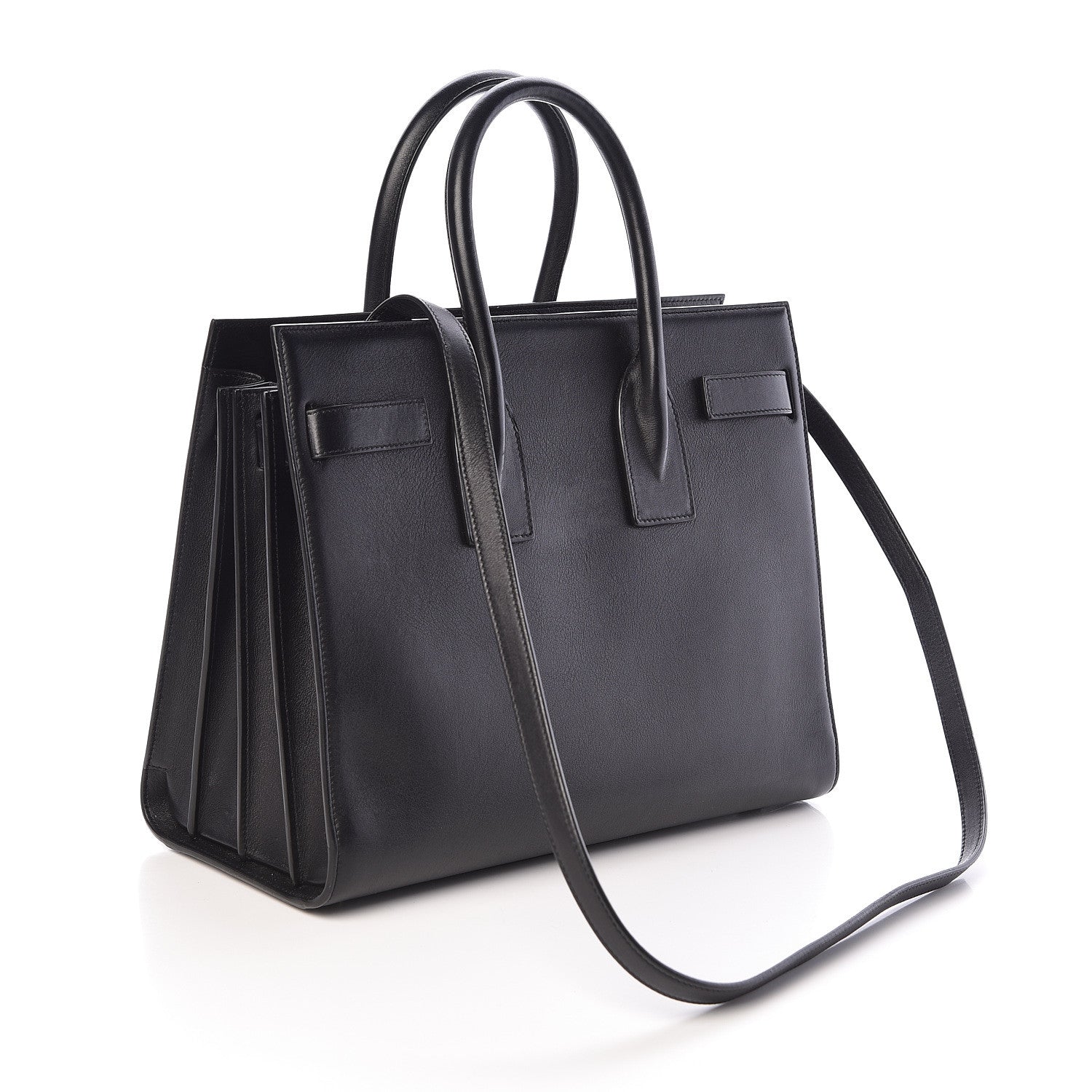 Saint Laurent Calfskin Small Sac De Jour Black 3 of 9